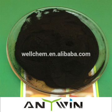 Fábrica produce directamente polvo de escamas negro de alta calidad 100% hidratado soluble en agua